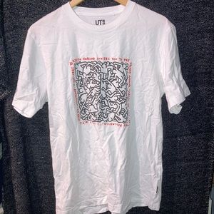 💊⚡️ KEITH HARING X UNIQLO SPRZ NY Party of Life White USNWOW SIZE LARGE 🕺🏼🍄